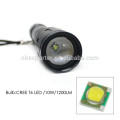 1200 Lumen 10W Cree T6 Auto Zoom Emergência Lanterna LED